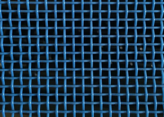 Blue Plain Weave Hole Polyester Filter Belt High Temperature Resistance Uniform Mesh