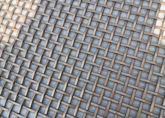 сплетенная нержавеющая сталь ячеистой сети простирания диаметра 1.0mm архитектурноакустическая декоративная