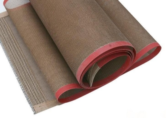 Покрытая конвейерная лента 30cm до 4.3m Ptfe качества еды сетки стеклоткани открытая