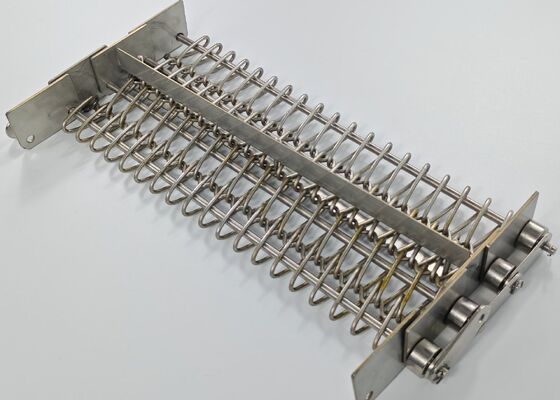 304 316 316L Пищевая нержавеющая сталь Углеродистая сталь Спиральная цепная связь Печь Пекарная проволока сетка ремень Конвейерный ремень