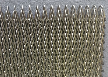 Сплетенная хэрринбоне конвейерная лента провода, сбалансированный край Веаве сваренный конвейерными лентами