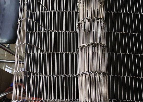 Конвейерная лента гибкого трубопровода квартиры нержавеющей стали 304 рангов для транспортируя и печь печений