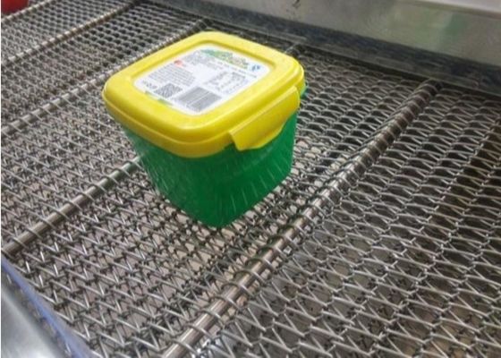 Управляемая цепь конвейерной ленты ячеистой сети нержавеющей стали качества еды 201 спиральная