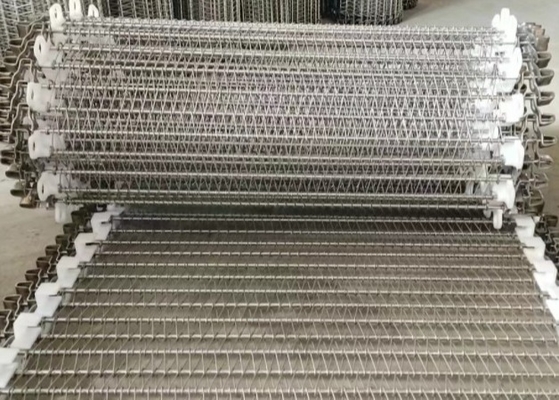 обработка замораживания мяса пояса сетки ширины Sus304 400mm спиральная